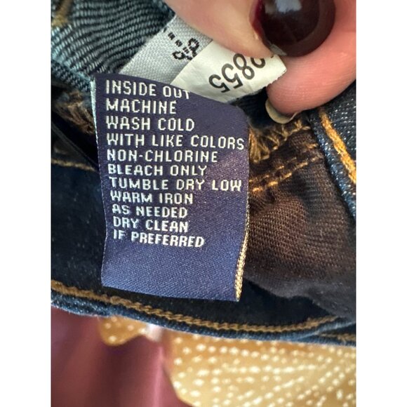 Madewell Alley Straight Dark Stretch Denim Jeans 25 Womens Slimming Pants - Picture 9 of 9